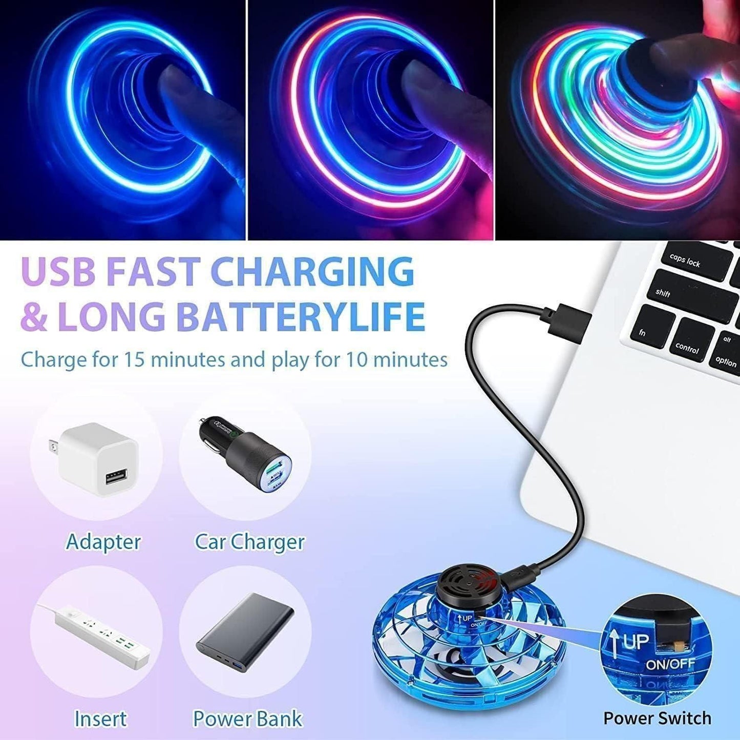 Elite Magic Flying UFO Spinner Toy