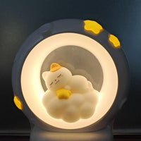Sleeping Cat LED Night Light Lamp with Touch Control