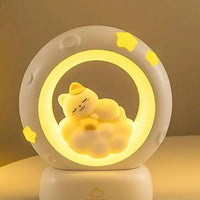 Sleeping Cat LED Night Light Lamp with Touch Control